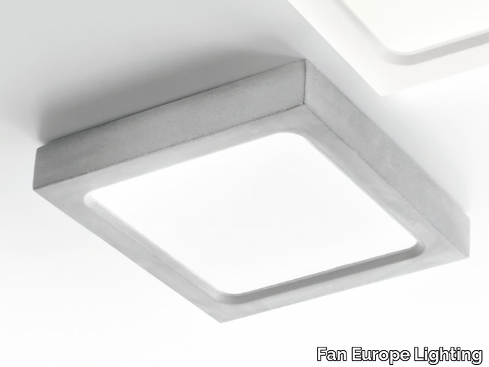 ROCK - LED cement ceiling light _ Fan Europe Lighting