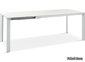 INGHILTERRA - Extending glass and aluminium table _ Febal Casa