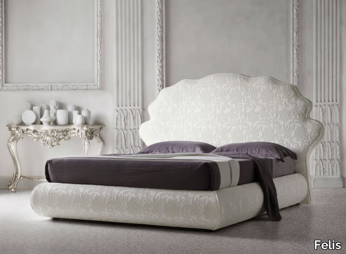 JASON - Classic style upholstered fabric double bed _ Felis