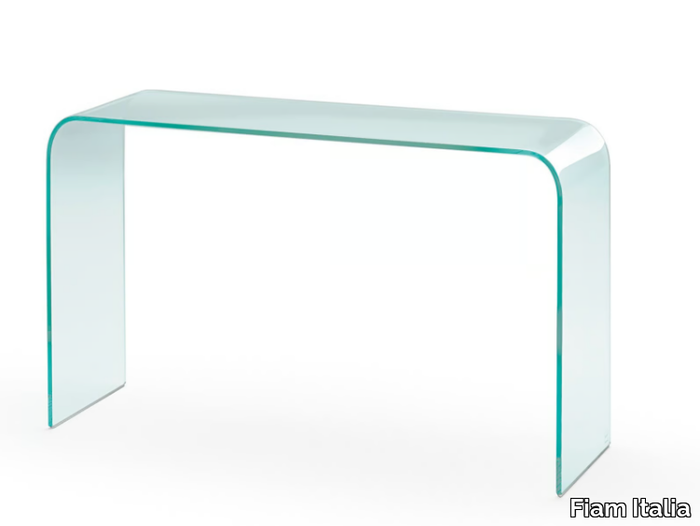 ELEMENTARE - Glass console table _ Fiam Italia