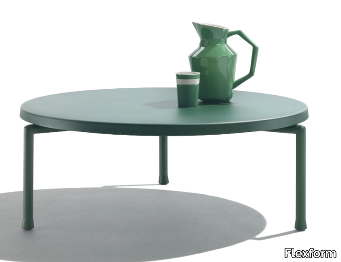 ALCAMO - Aluminium garden side table _ Flexform