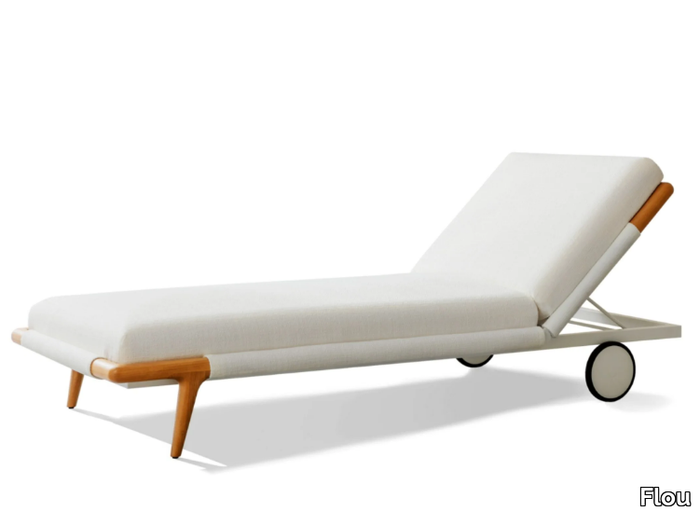 GAUDÍ - Recliner iroko sun lounger _ Flou