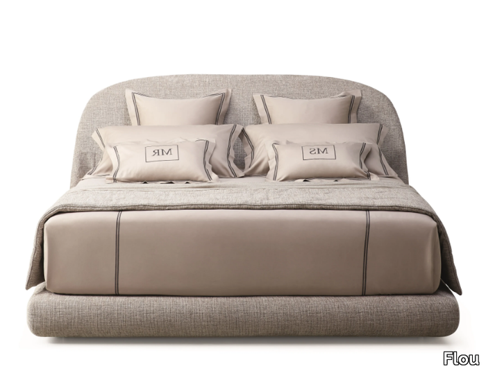 TAORMINA - Upholstered bed with removable cover _ Flou