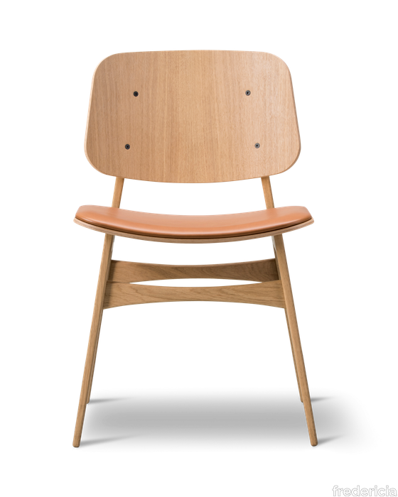 Søborg Wood Base Seat upholstered