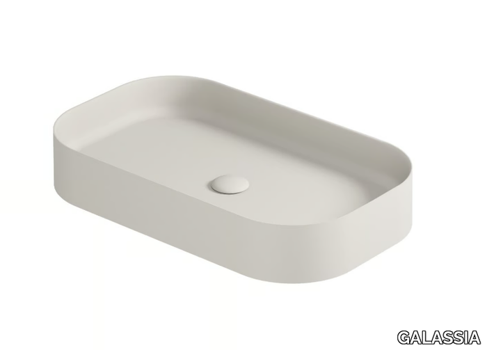 SMART B - 38x65 cm - Countertop ceramic washbasin _ GALASSIA