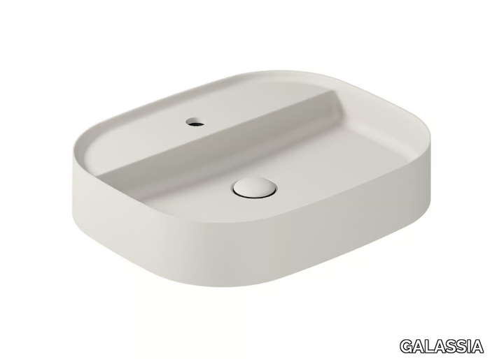 SMART B 7401 - Countertop rectangular ceramic washbasin _ GALASSIA