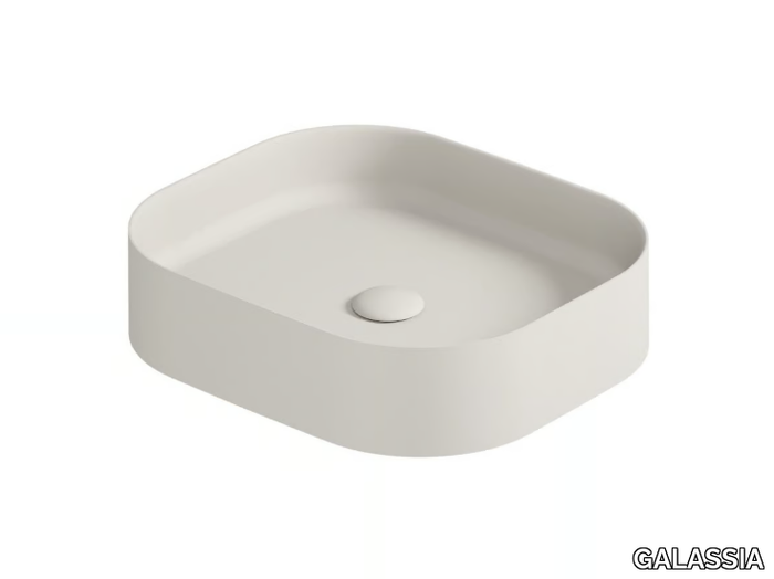 SMART B 7406 - Countertop rectangular ceramic washbasin _ GALASSIA