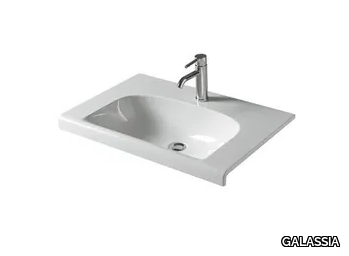 DREAM 7303 - Rectangular ceramic washbasin _ GALASSIA