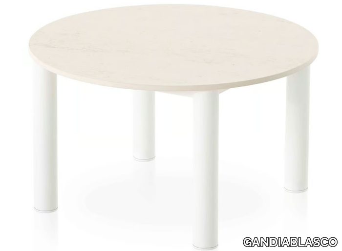 BOSC - Thermo lacquered aluminium and Dekton® garden side table _ GANDIABLASCO