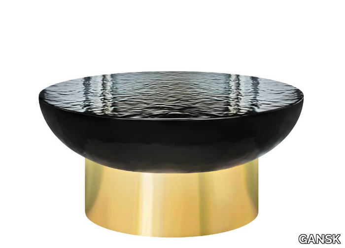 LOTUS - Round fiberglass coffee table _ GANSK