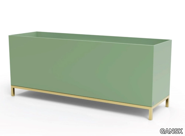 QUADRA - Rectangular fiberglass planter _ GANSK