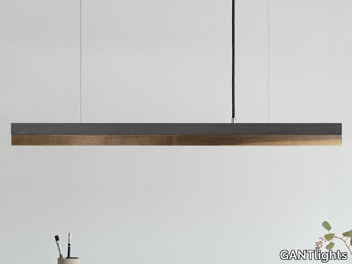 [C2] DARK WALNUT - Dimmable LED pendant light _ GANTlights