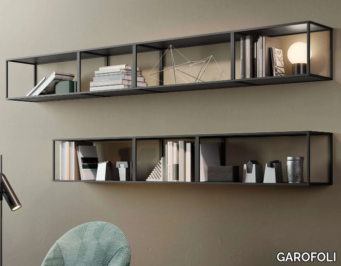 OPEN BOX INDUSTRIAL - Glass wall shelf _ GAROFOLI