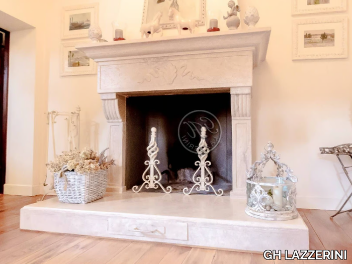Fireplace 4 - Wall-mounted natural stone fireplace _ GH LAZZERINI