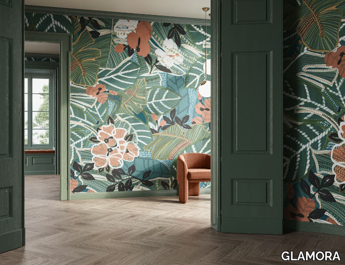 KEW GARDENS - Wallpaper with floral pattern _ GLAMORA