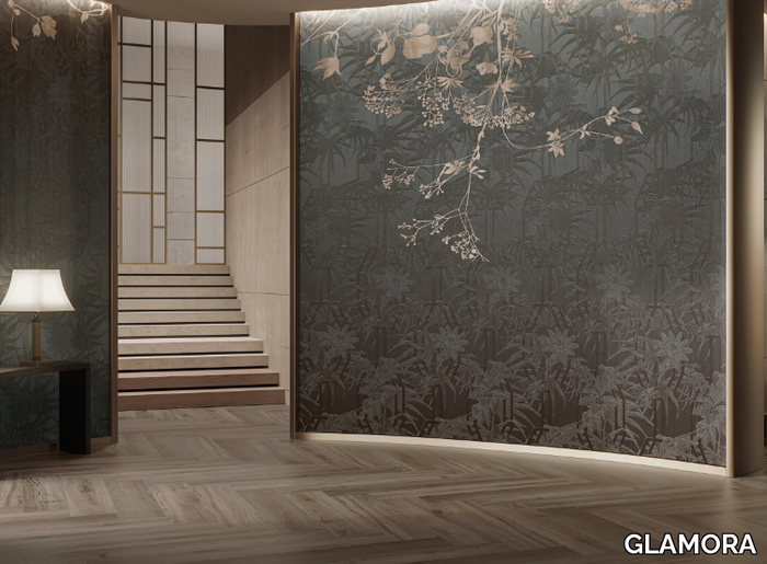 LOUISE - Wallpaper with floral pattern _ GLAMORA