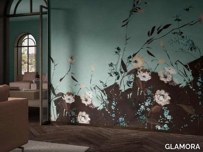 SICHE - Wallpaper with floral pattern _ GLAMORA