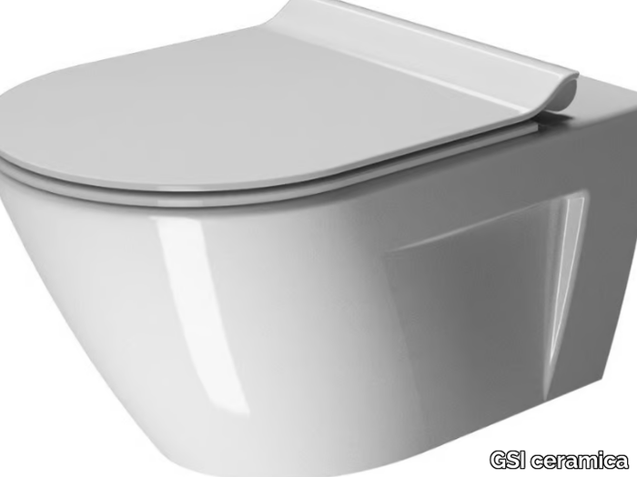 NORM 55F - Wall-hung ceramic toilet _ GSI ceramica