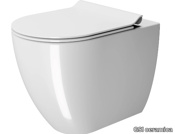 PURA 55/F - Floor mounted ceramic toilet _ GSI ceramica