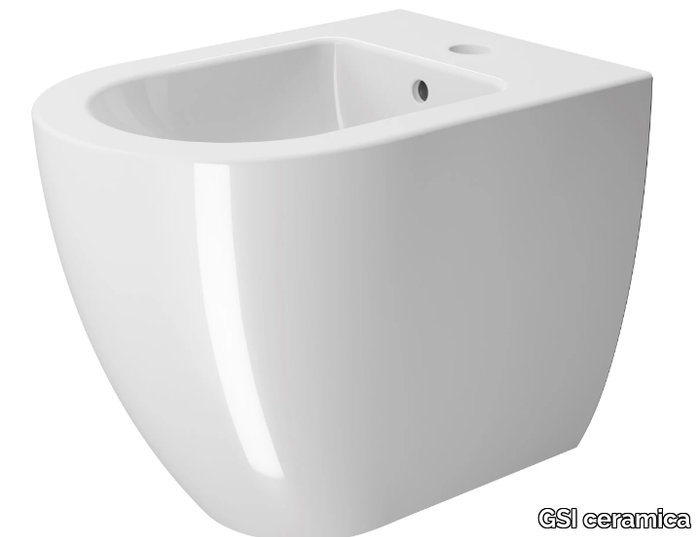 PURA 55 - Bidet with overflow _ GSI ceramica