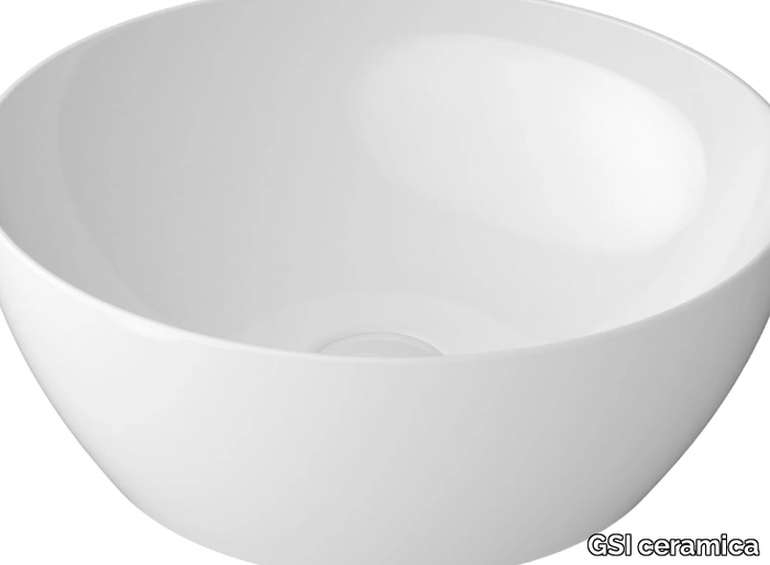 PURA Ø42 - Countertop ceramic washbasin _ GSI ceramica