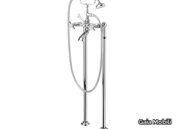 VICTORIA - Floor standing steel bathtub set with hand shower _ Gaia Mobili