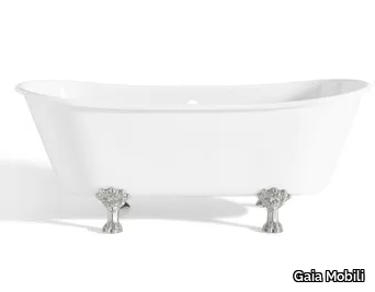 PRIMROSE - Freestanding cast iron bathtub on legs _ Gaia Mobili