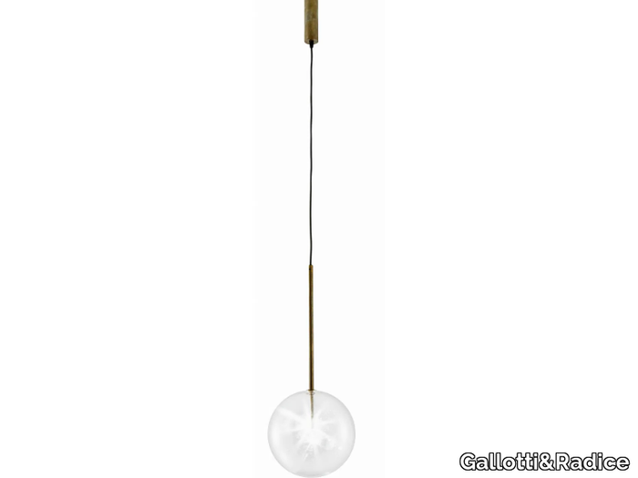 BOLLE SOLA - LED crystal pendant lamp _ Gallotti&Radice