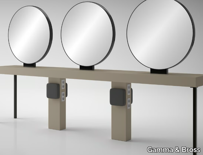ILOT RONDE 6P - Workstation for hairdresser _ Gamma & Bross