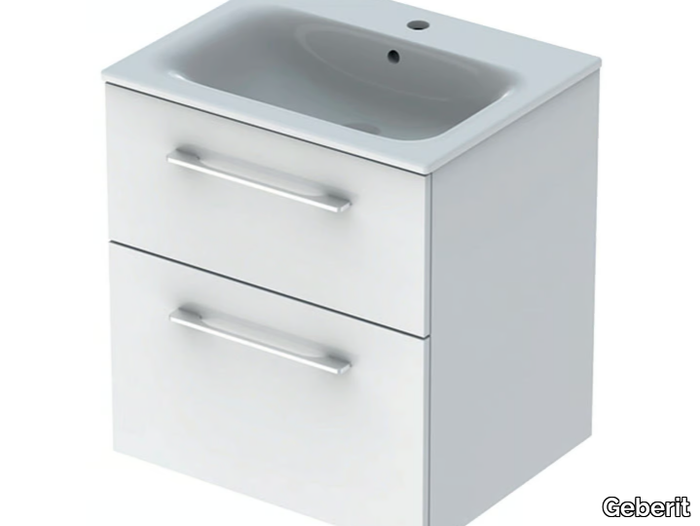 SELNOVA SQUARE - Wall-mounted vanity unit with drawers _ Geberit