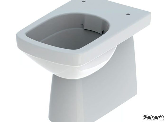 SELNOVA SQUARE - Floor mounted back to wall Vitreous China toilet _ Geberit