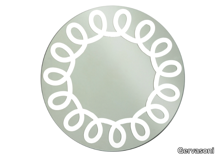 BRICK 99 - Wall-mounted round mirror _ Gervasoni