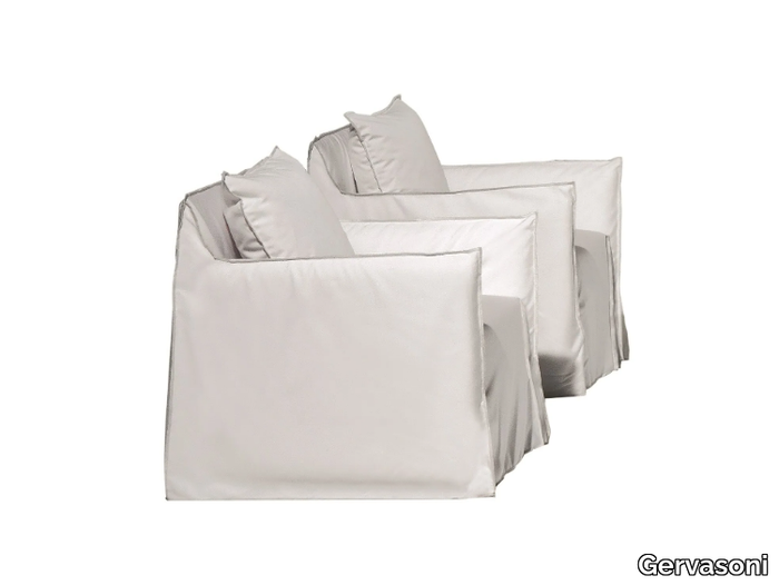 GHOST OUT 05 - Fabric garden armchair with removable cover _ Gervasoni