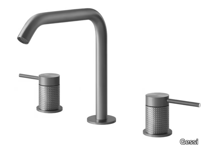 CESELLO - 3 hole countertop stainless steel washbasin mixer _ Gessi