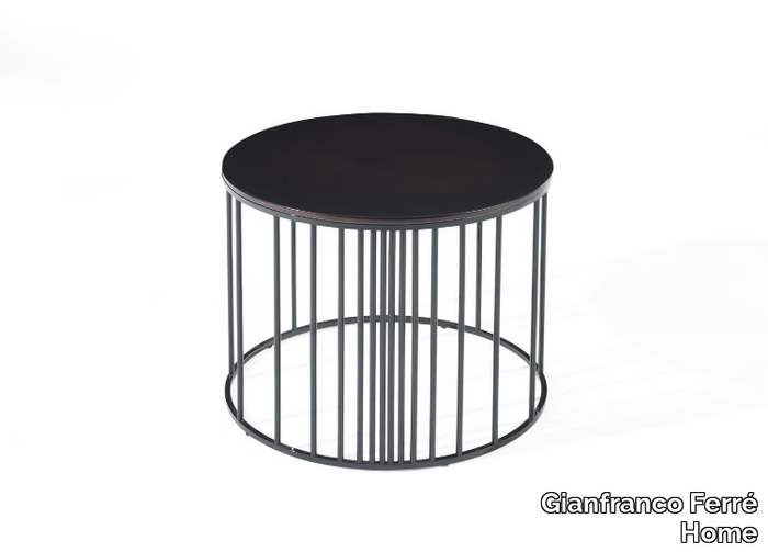 DOPPLER - Round wooden coffee table _ Gianfranco Ferré Home