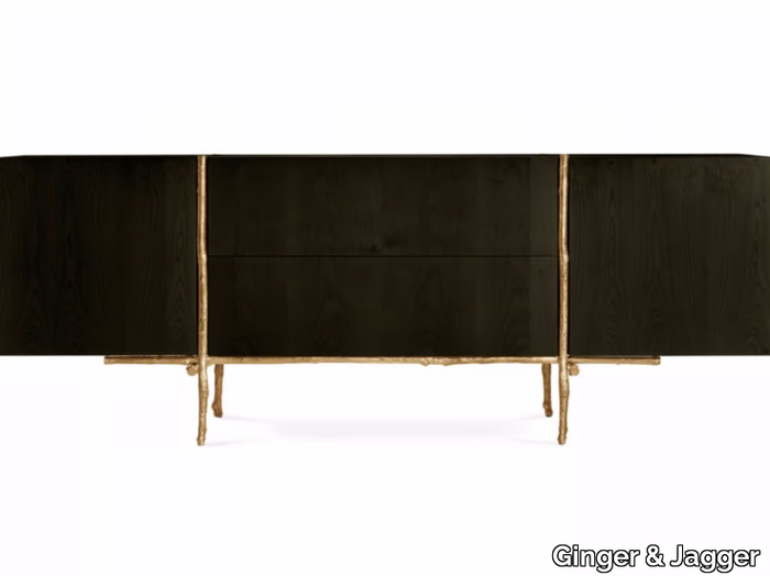 BOSQUE - Wood veneer sideboard with doors with drawers _ Ginger & Jagger