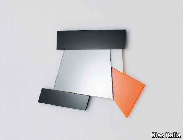 GLI SPECCHI DI DIONISO 4 - Wall-mounted framed mirror _ Glas Italia