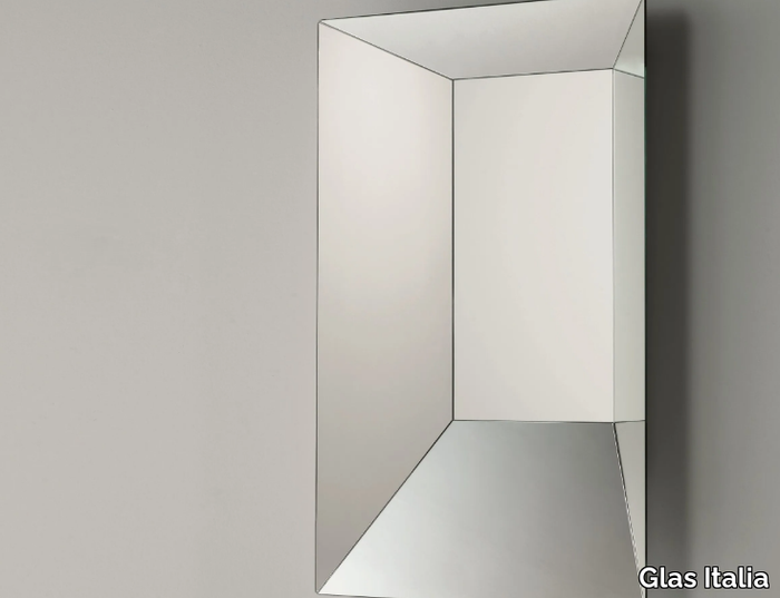 LEON BATTISTA - Rectangular wall-mounted mirror _ Glas Italia