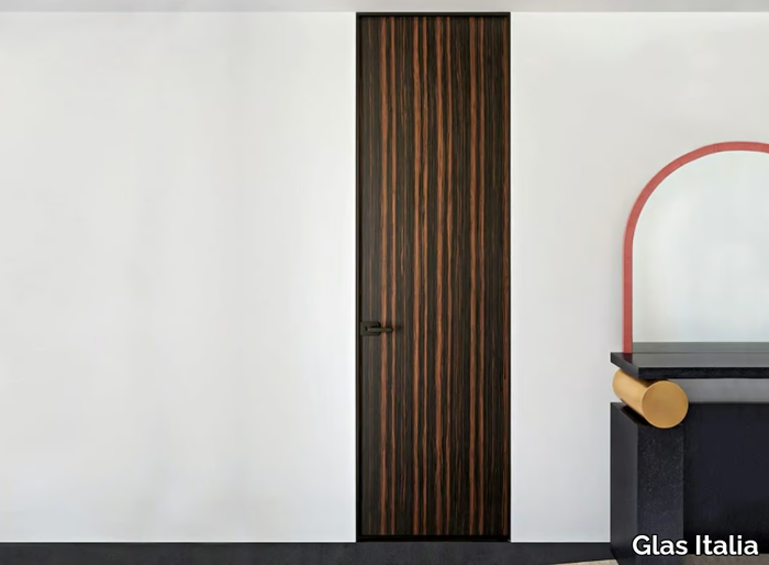 SHERAZADE SWING PLAIN - Hinged flush-fitting wooden door _ Glas Italia
