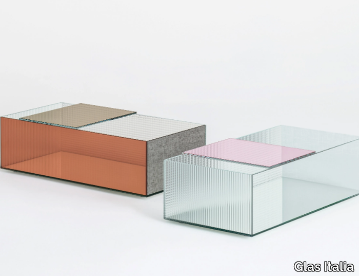 SPECTRUM - Low crystal coffee table _ Glas Italia