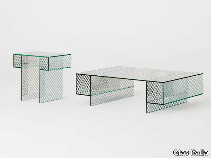 ROBOTIN - Crystal coffee table _ Glas Italia