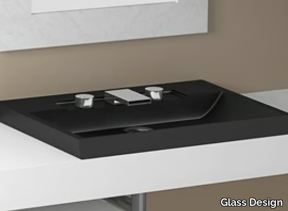 ITALY FL - Inset oval washbasin _ Glass Design