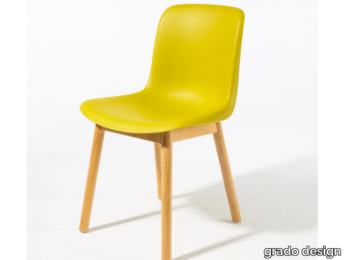 EVERY - Polypropylene chair and beech legs _ grado design