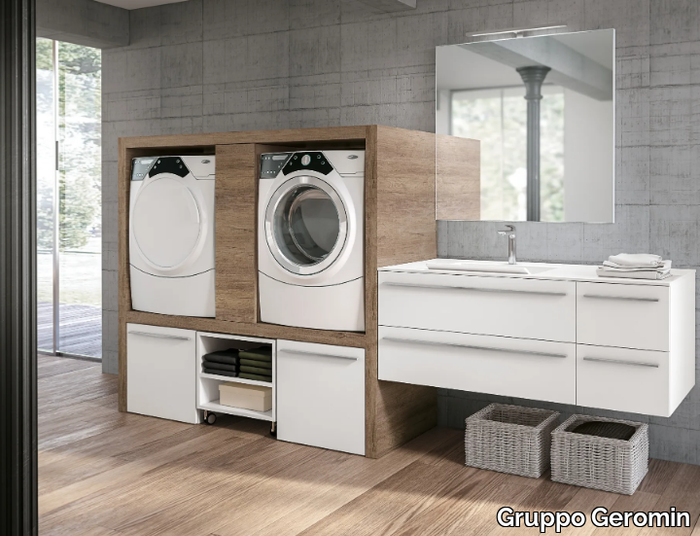 STORE 409 - Laundry room cabinet with sink for washing machine _ Gruppo Geromin