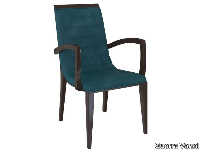 ZARA - Upholstered fabric chair with armrests _ Guerra Vanni
