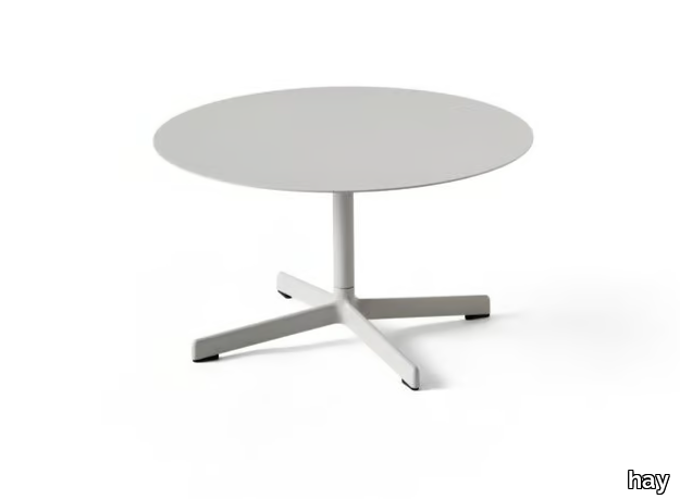 NEU - Round powder coated steel garden side table _ Hay