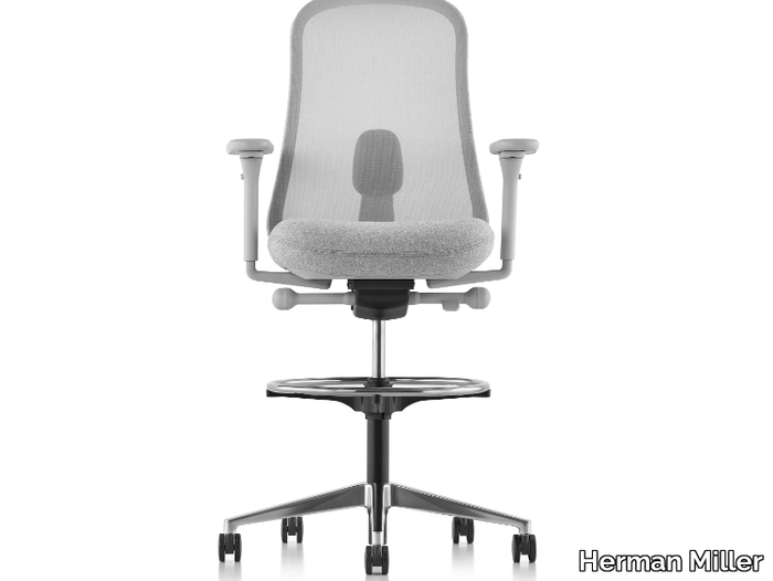 LINO - Swivel ergonomic office stool with castors _ Herman Miller