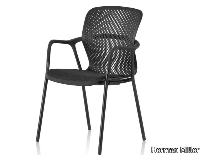 KEYN - Stackable chair with armrests _ Herman Miller