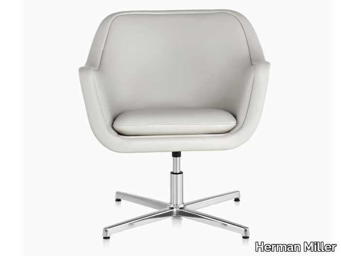 BUMPER - Upholstered with 4-spoke base chair with armrests _ Herman Miller