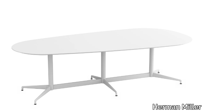 CIVIC - Oval meeting table with cable management _ Herman Miller